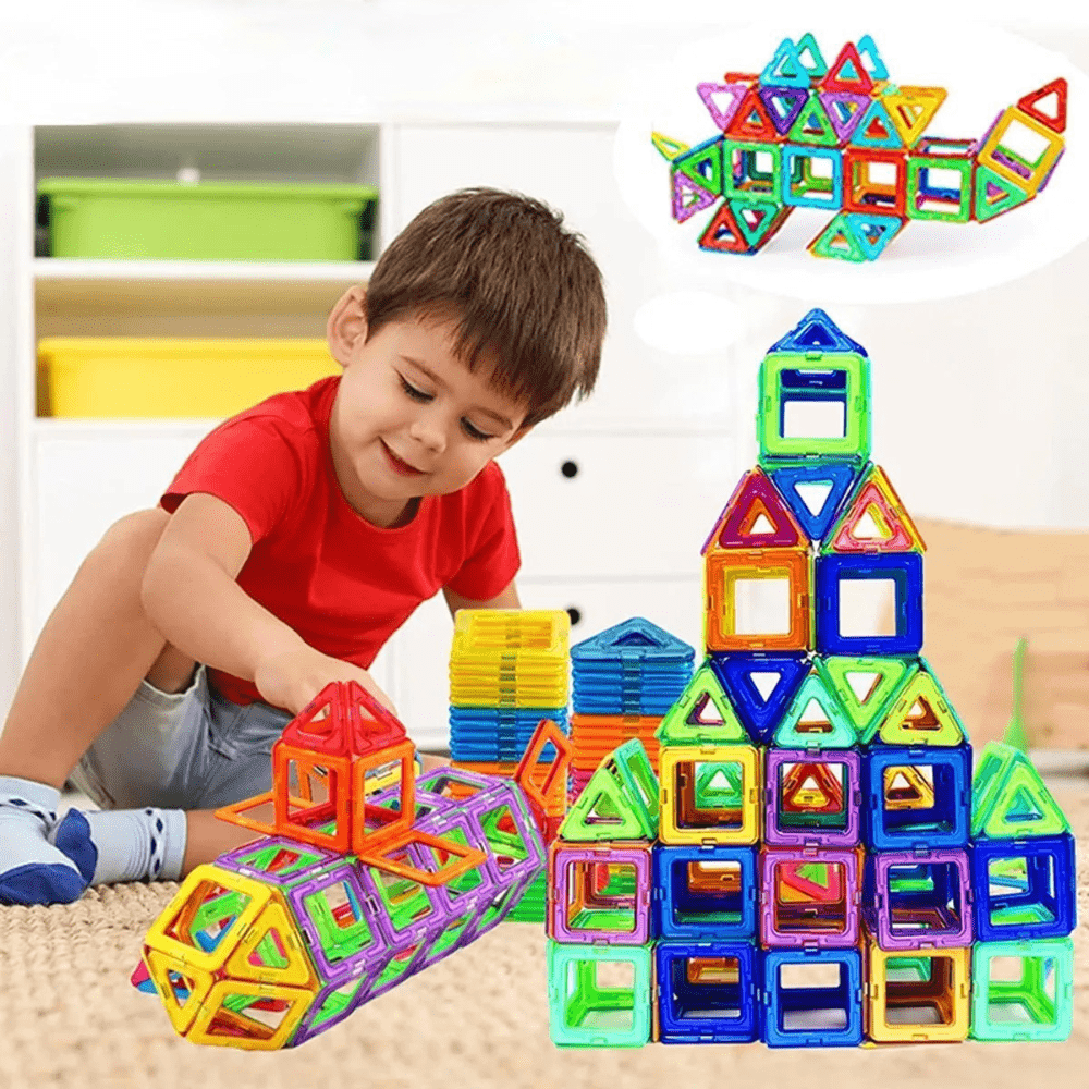 Blocchi Costruzioni Magnetici Mini 50 Pezzi – FREEKIDS MONTESSORI