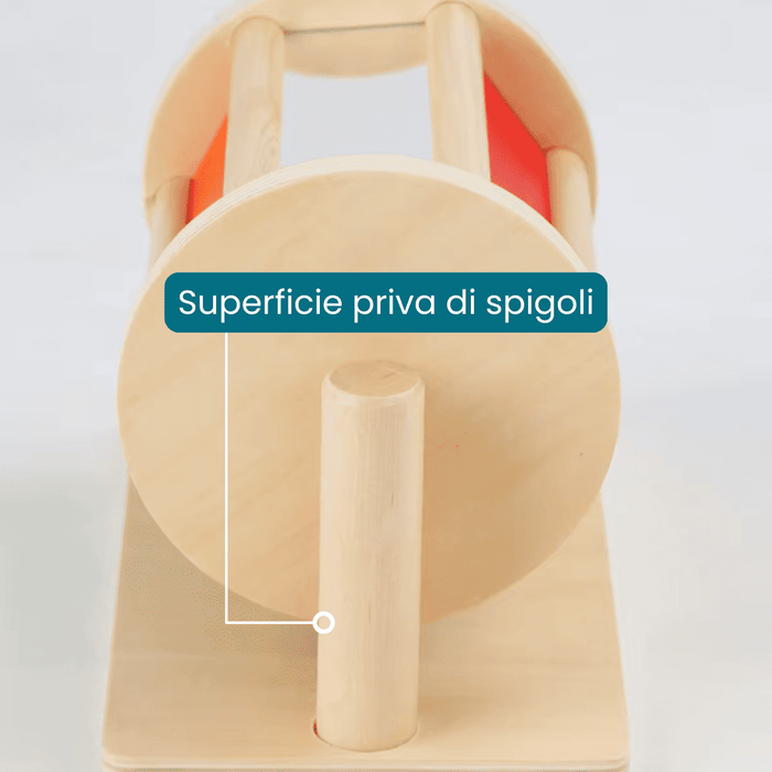 Spinning Drum Montessori Arcobaleno con Specchio