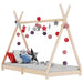 Lettino Montessori Tenda Teepee Legno Massello di Pino - FREEKIDS MONTESSORI