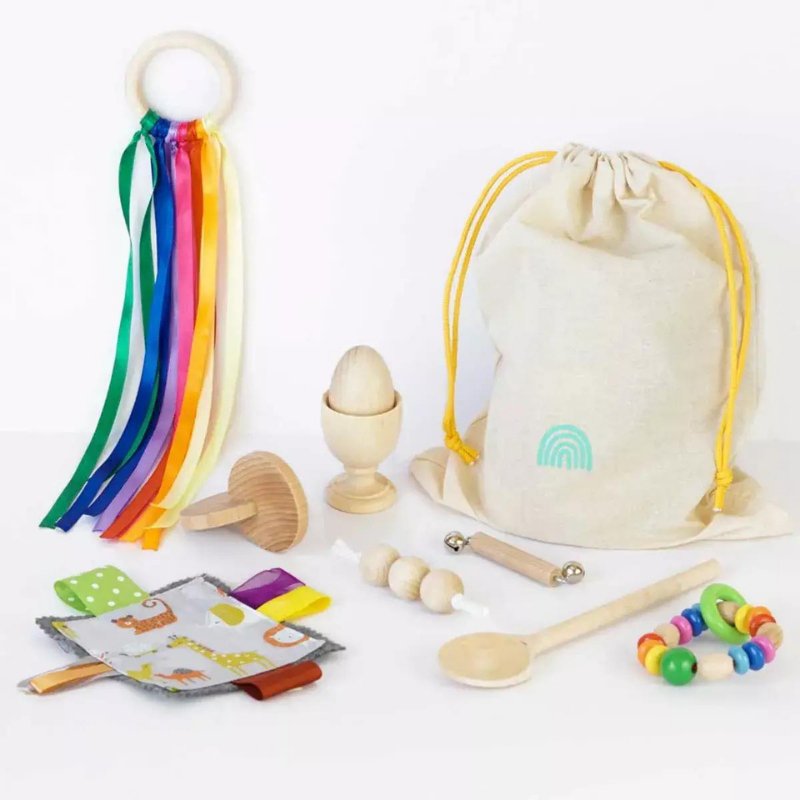 Set Neonato Giocattoli Montessori 0 Mesi FREEKIDS MONTESSORI