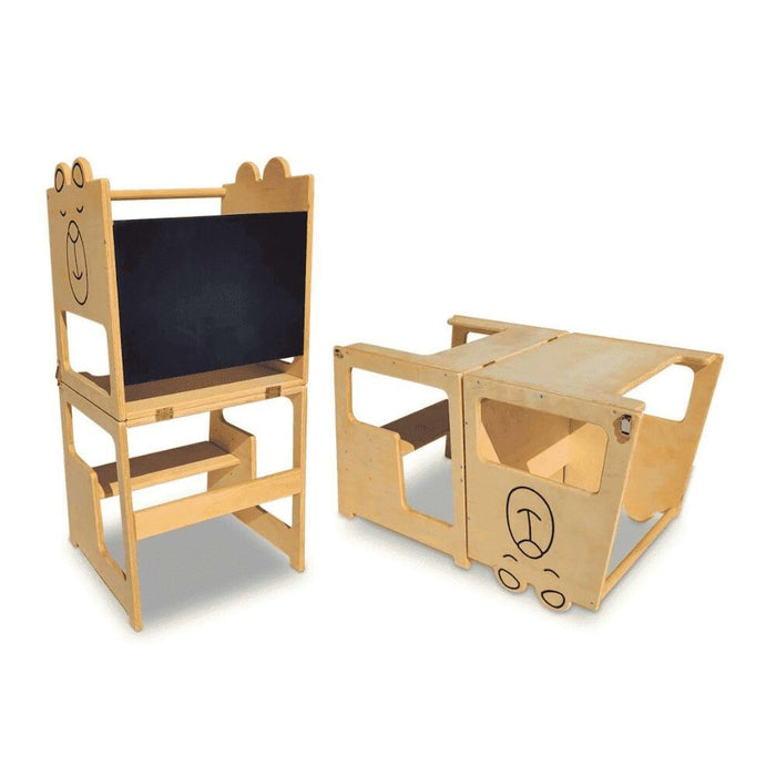 Torre Montessori 3 in 1 Tavolo e Sedia - FREEKIDS MONTESSORI